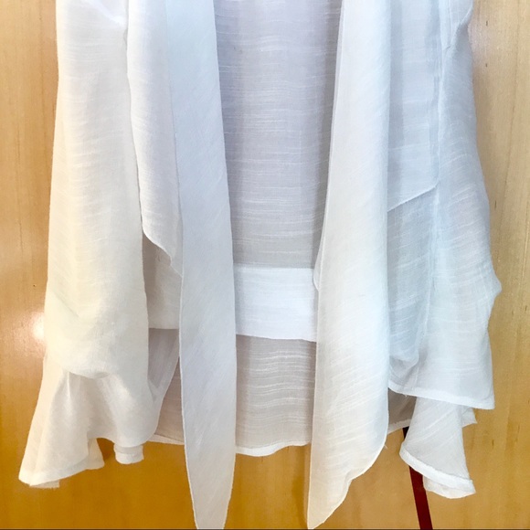 APRICOT HUNGARY fluttery ,SNOW white cotton top!🌺 - Picture 4 of 6